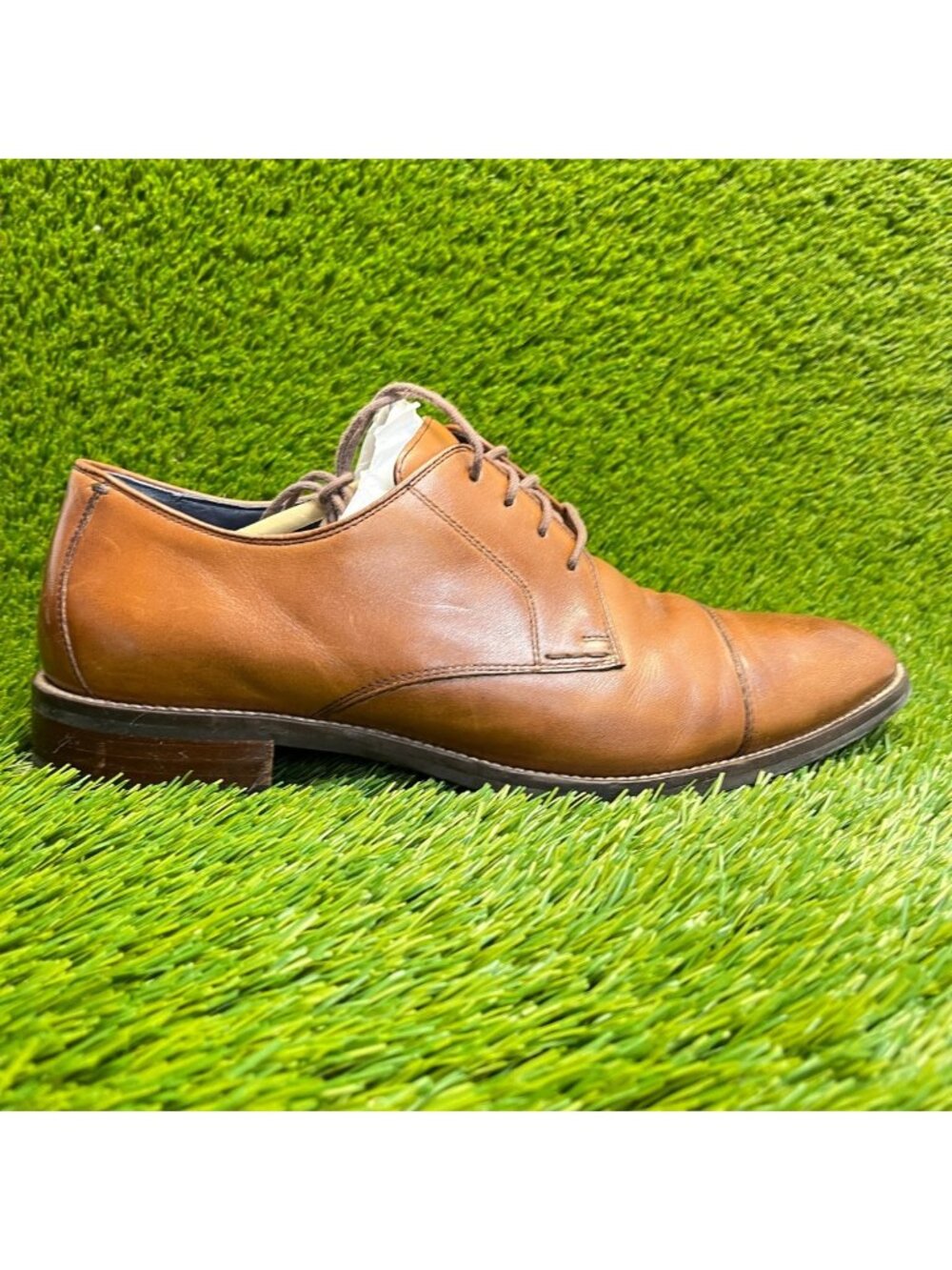 Cole Haan Lenox Hill Mens Size 10 Brown Classic Cap Toe Derby Oxford Shoes
